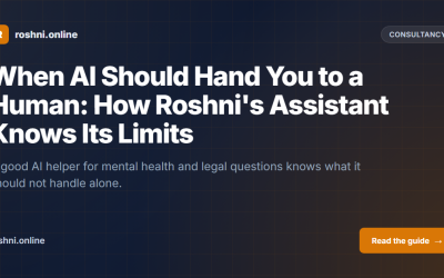 When AI Should Hand You to a Human: How Roshni’s Assistant Knows Its Limits
